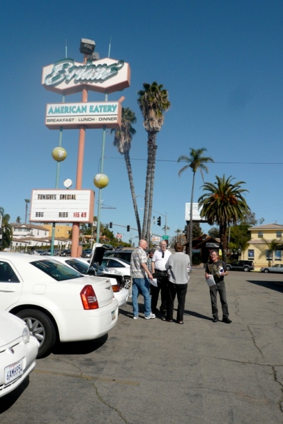 At Brians' American Eatery, left to right: Mike Towry, Richard Alf, Mike Rossi, and Clayton Moore. (Photo courtesy of Wendy All.)