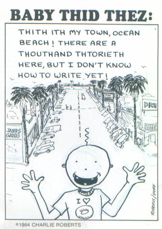 Baby Thid in Ocean Beach by Charlie Roberts (Inked by Shel Dorf)