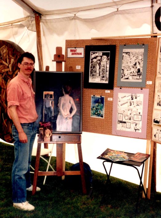 Brent Anderson at Ocean Beach Art Show (Photo by Shel Dorf)