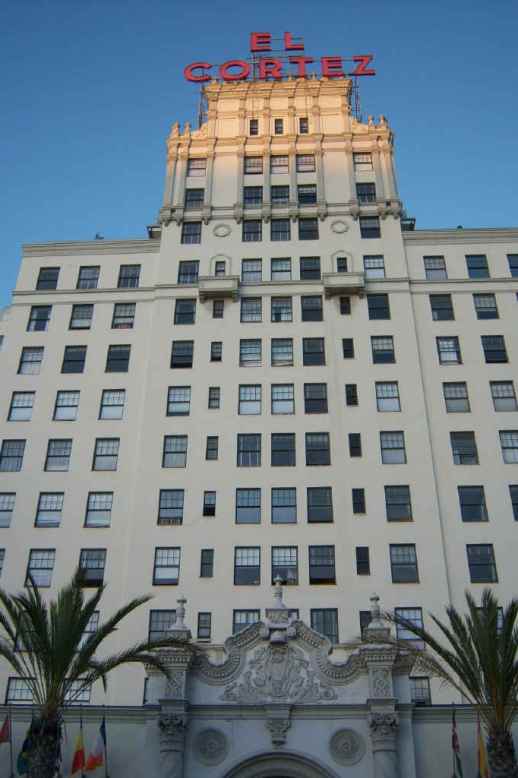 The legendary El Cortez Hotel, site of Comic-Cons in 1972, 1974-1978, and 1981.